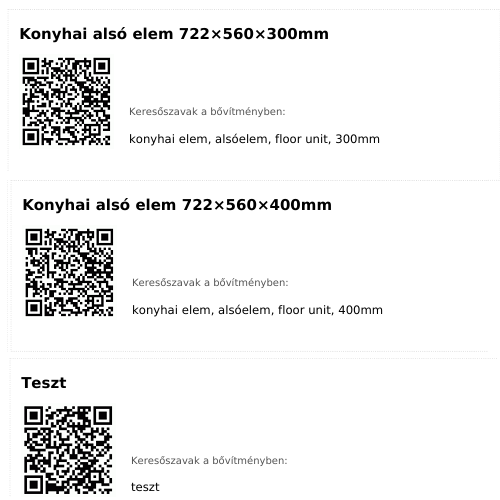 SnapIn QR Címke